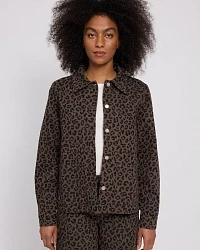 Produktseite: Jacke Printed Denim Leo Braun