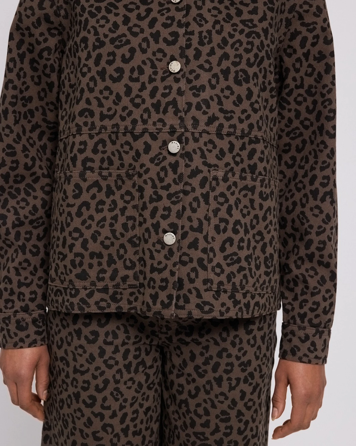 Jacke Printed Denim Leo Braun – Ansicht 4
