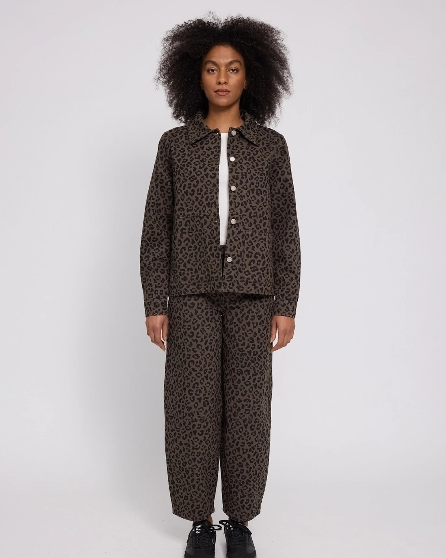 Jacke Printed Denim Leo Braun – Ansicht 2