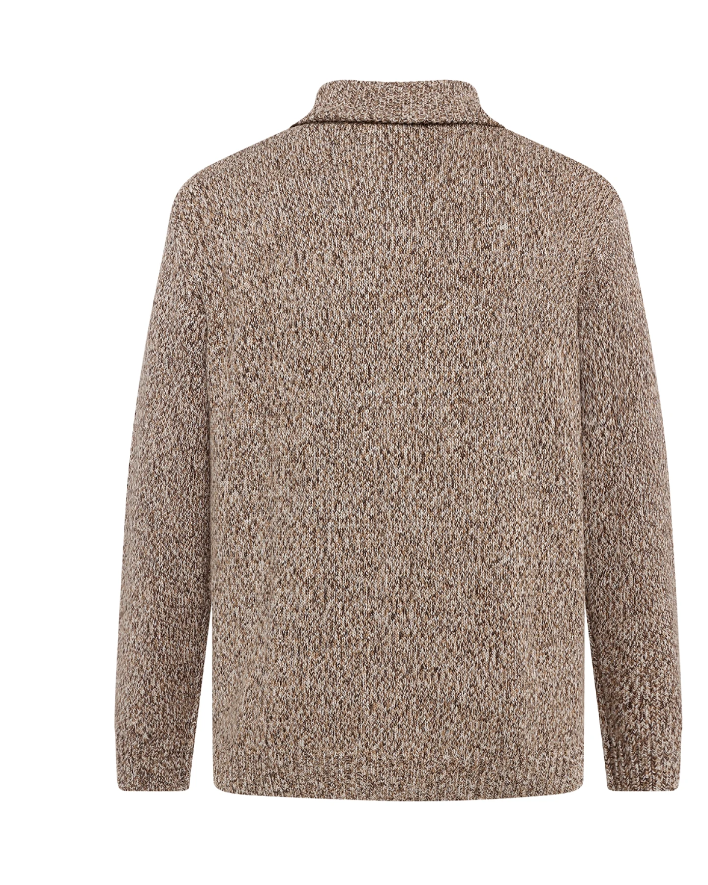 Strickpullover Quater Zip Beige – Ansicht 5