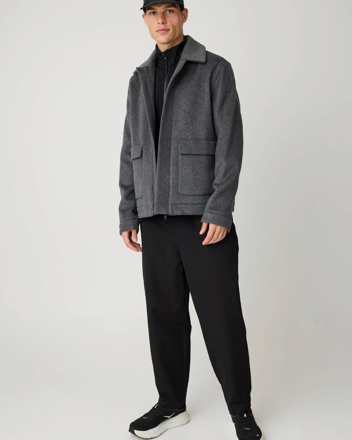 Wolljacke Grau – Ansicht 5