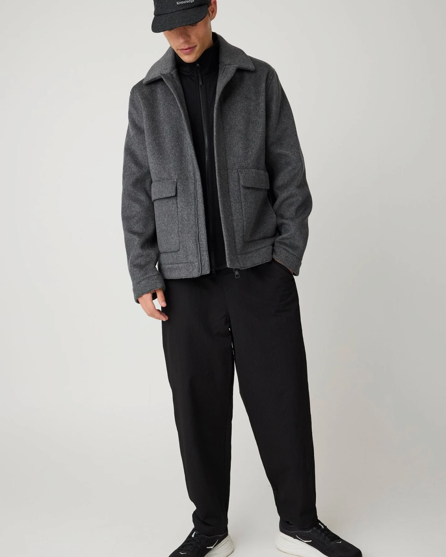 Wolljacke Grau – Ansicht 6