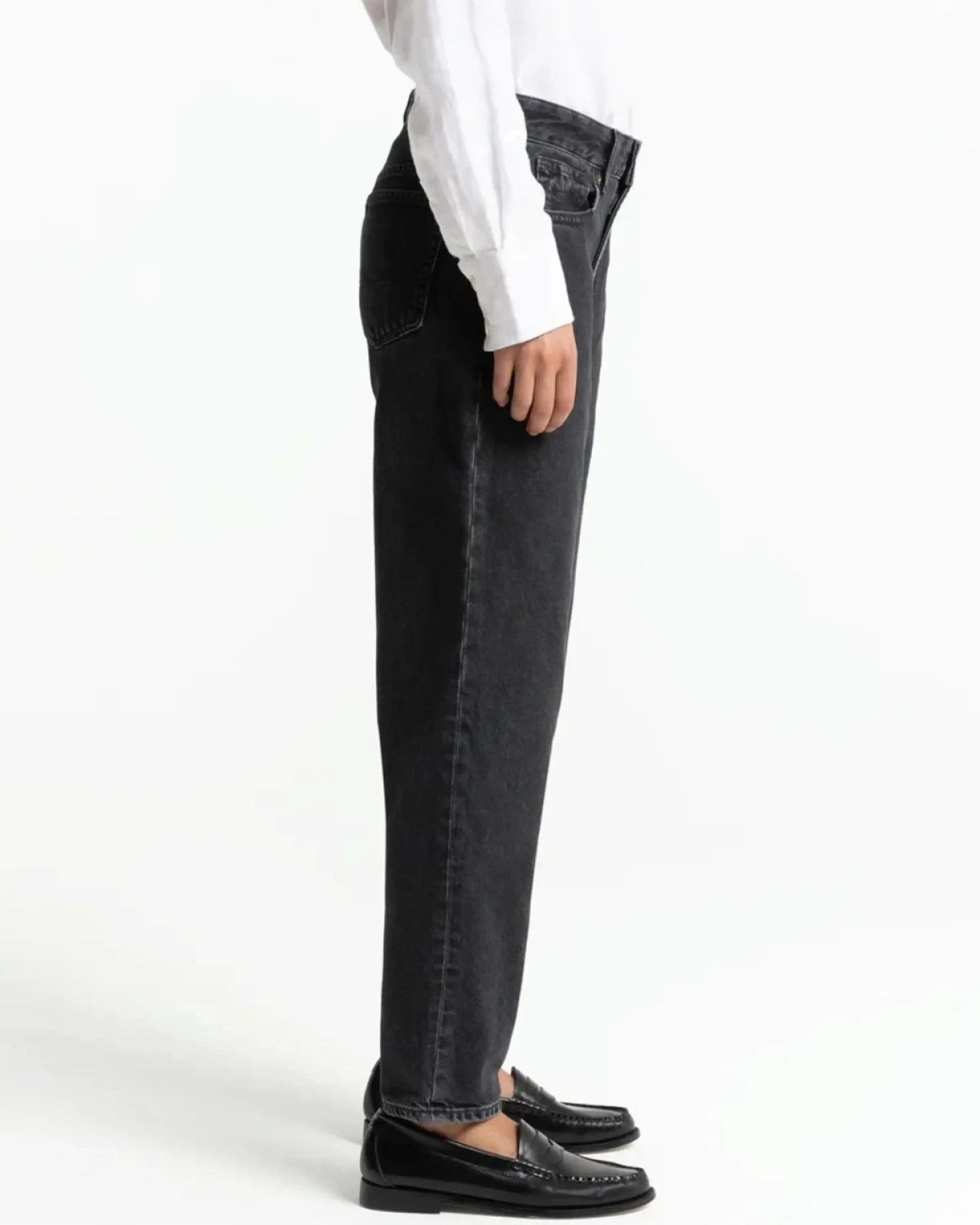 Jeans Caroline Cropped Holo Grey Used – Ansicht 3