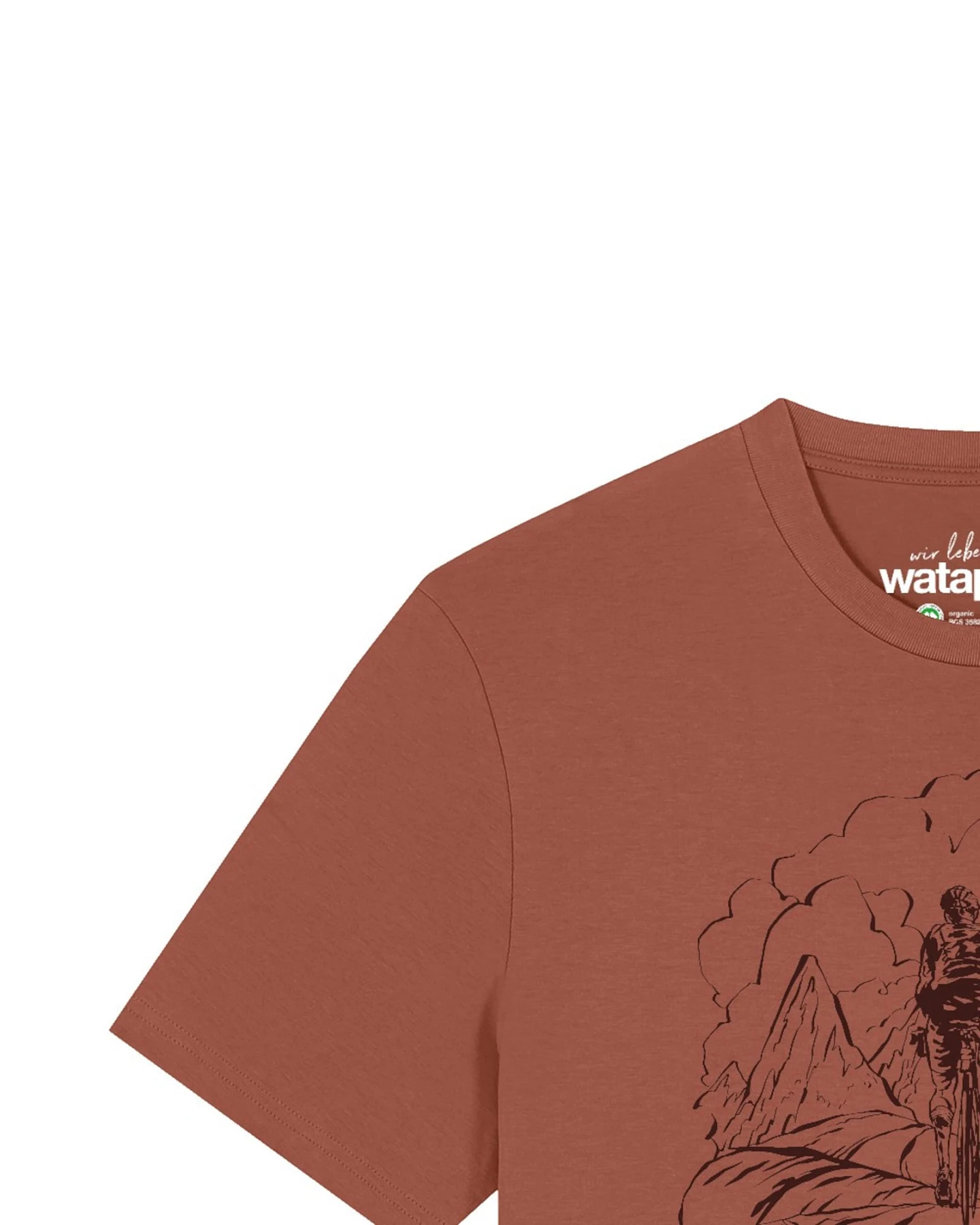 Watapparel T-Shirt Berge und Mountainbike – Ansicht 3
