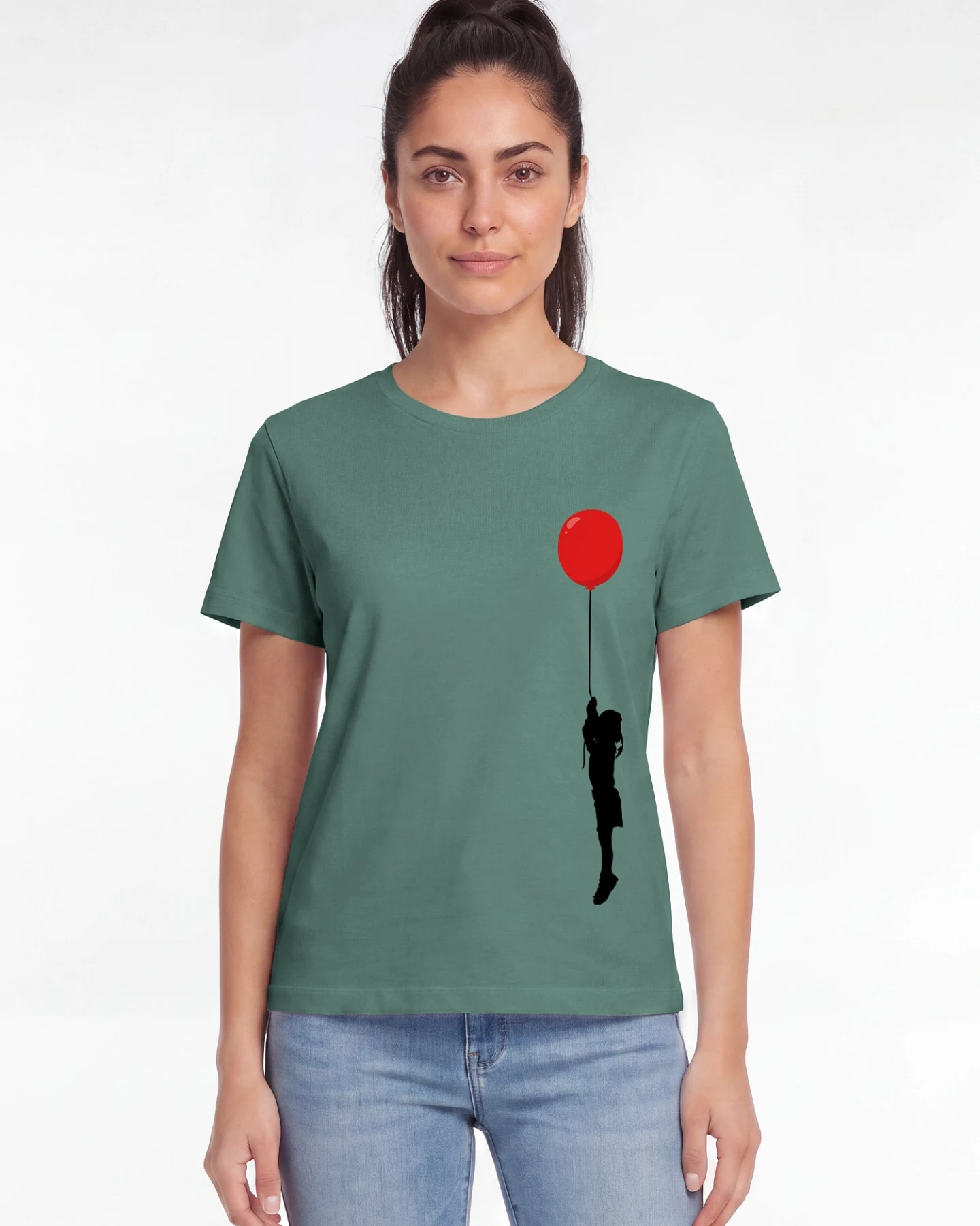 Watapparel T-Shirt Mädchen Mit Luftballon – Ansicht 2