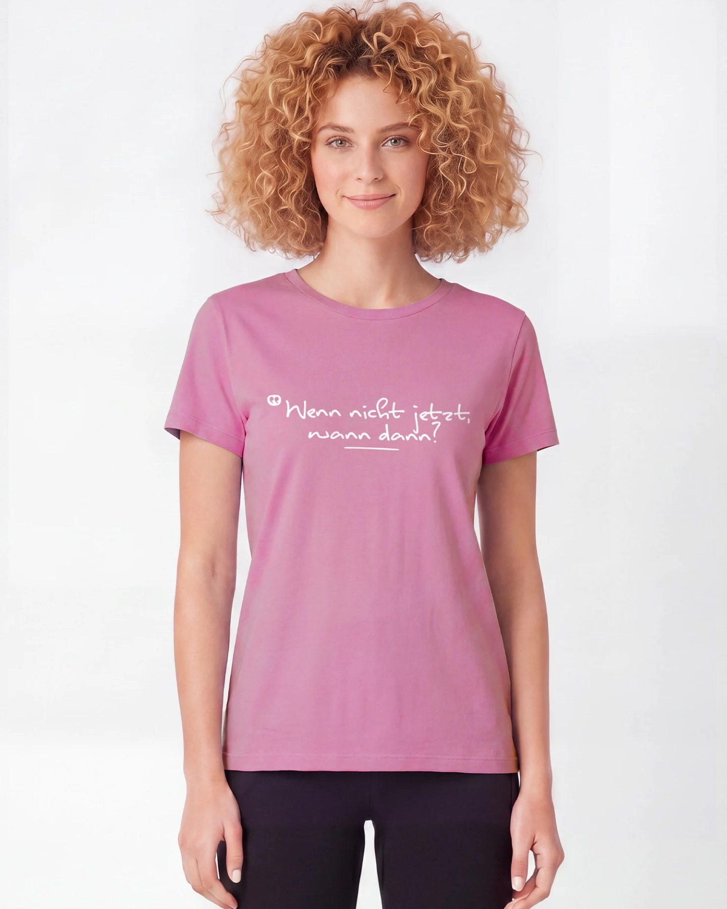 Watapparel T-Shirt Wenn Nicht Jetzt Wann Dann – Ansicht 2