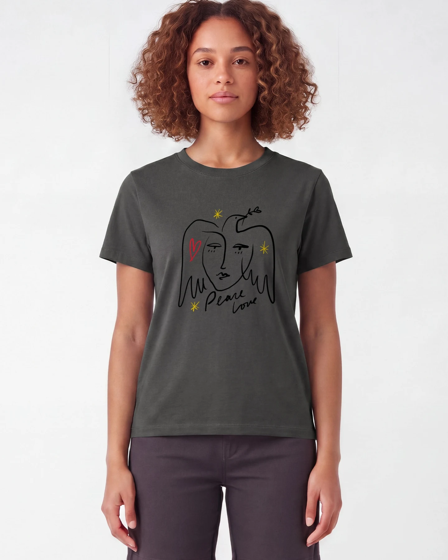 Watapparel T-Shirt Peace Love – Ansicht 2