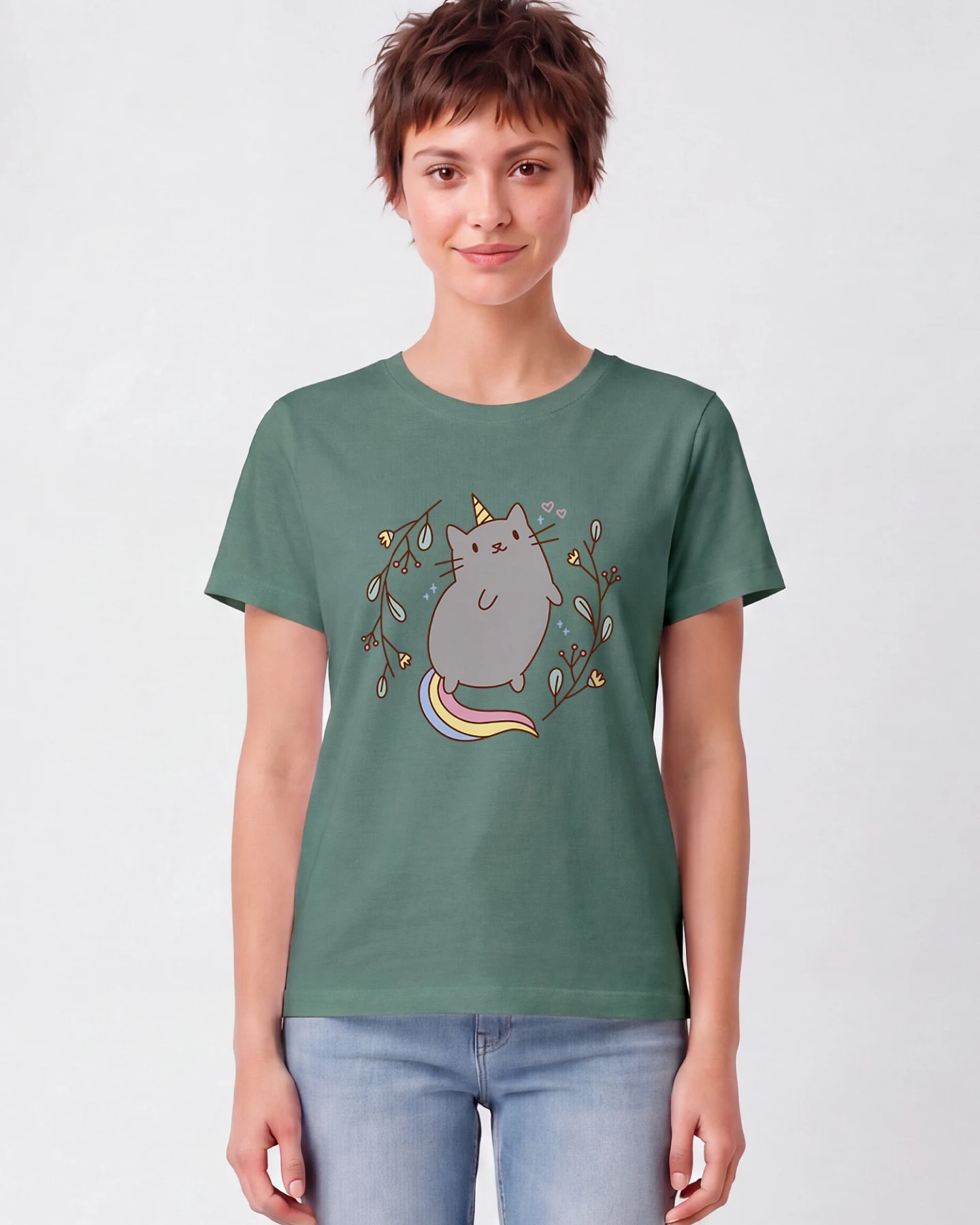 Watapparel T-Shirt Unicorn Cat – Ansicht 2