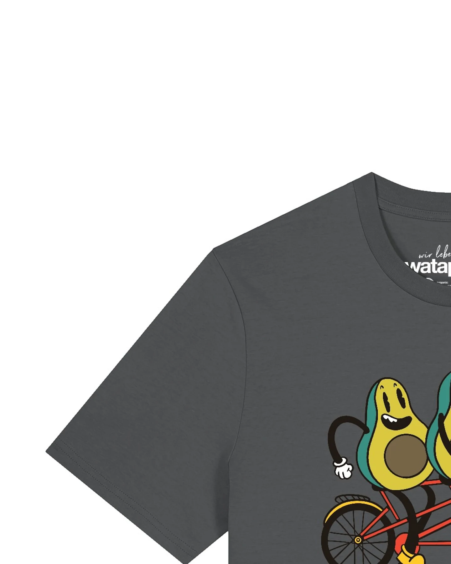 Watapparel T-Shirt Avocado Fahrrad – Ansicht 3