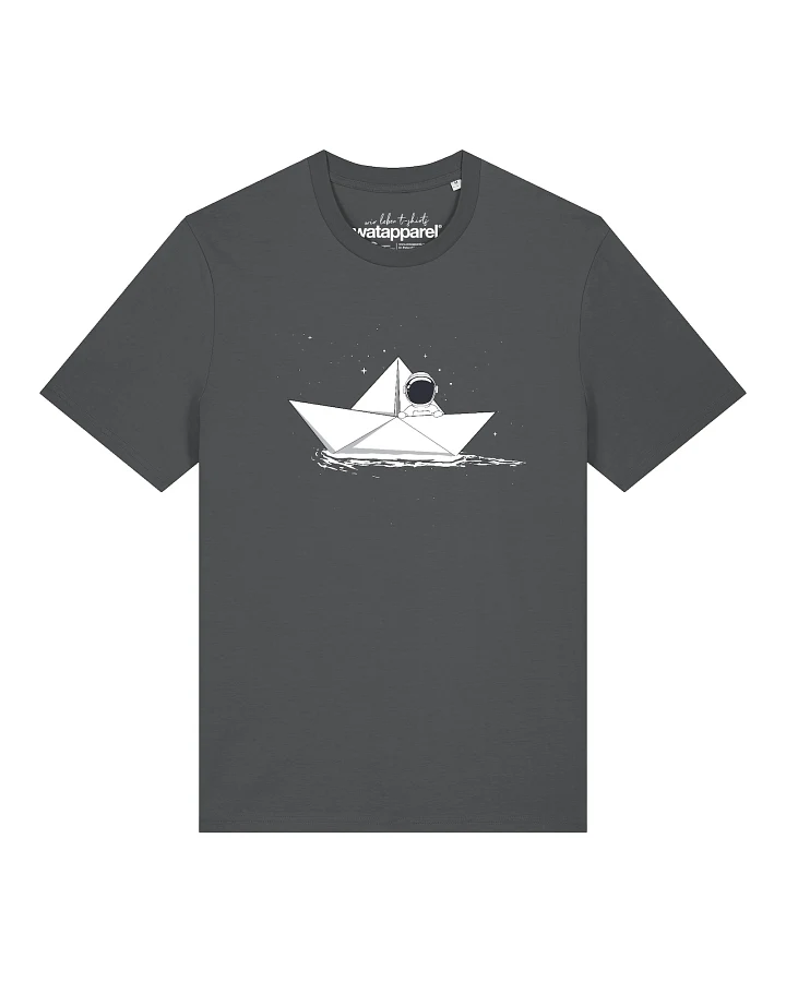 Watapparel T-Shirt Astronaut In Paper Boat
