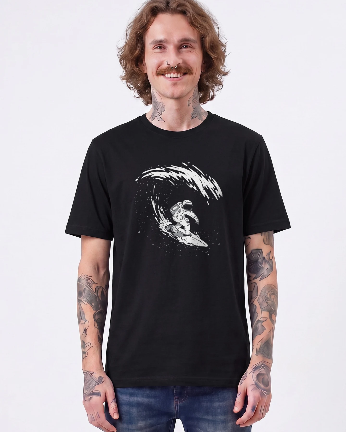 Watapparel T-Shirt Surfing Spaceman – Ansicht 2