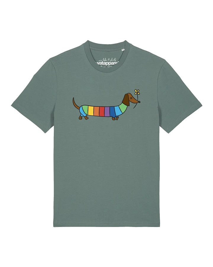 Watapparel T-Shirt Regenbogen Dackel