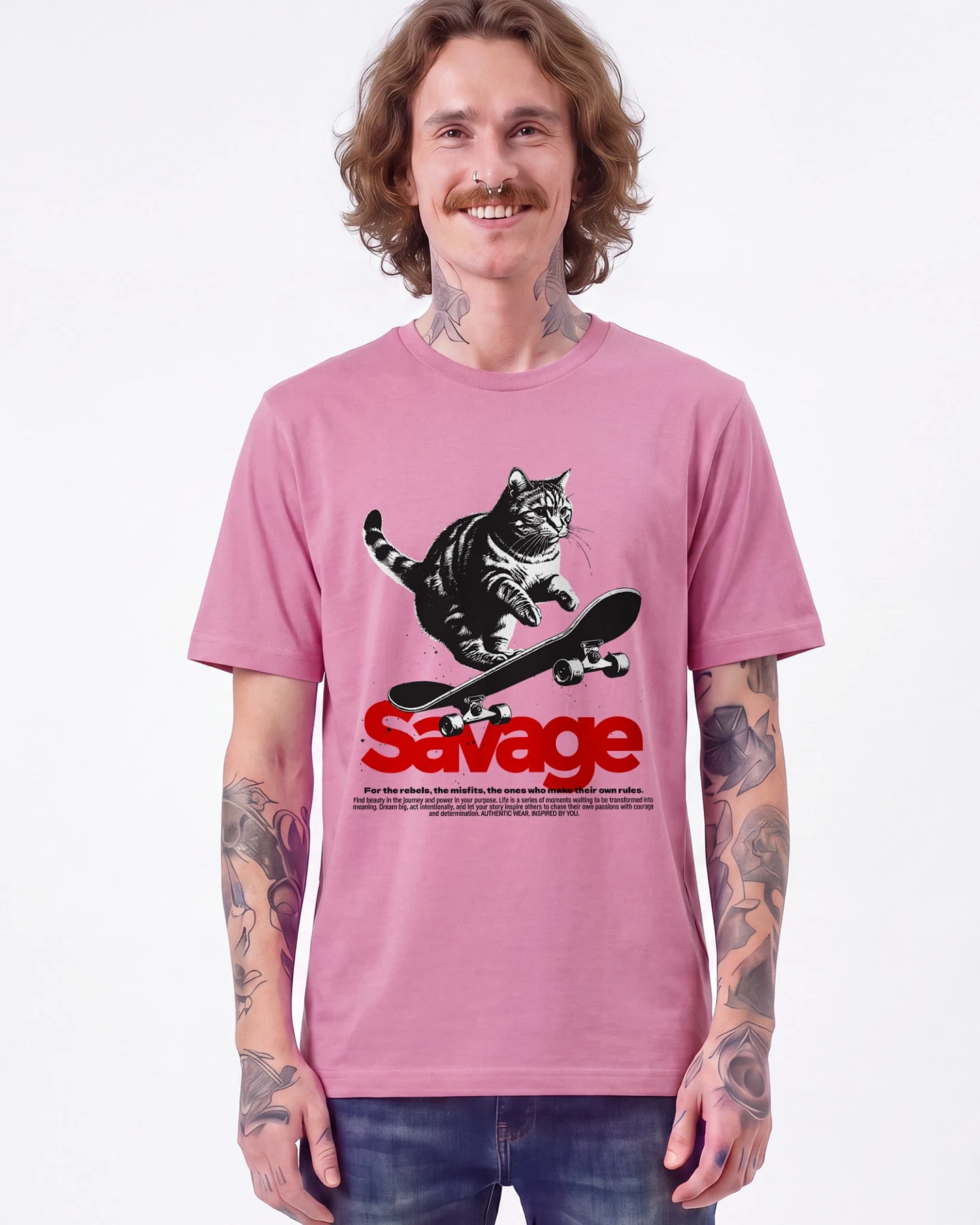 Watapparel T-Shirt Savage Cat – Ansicht 2