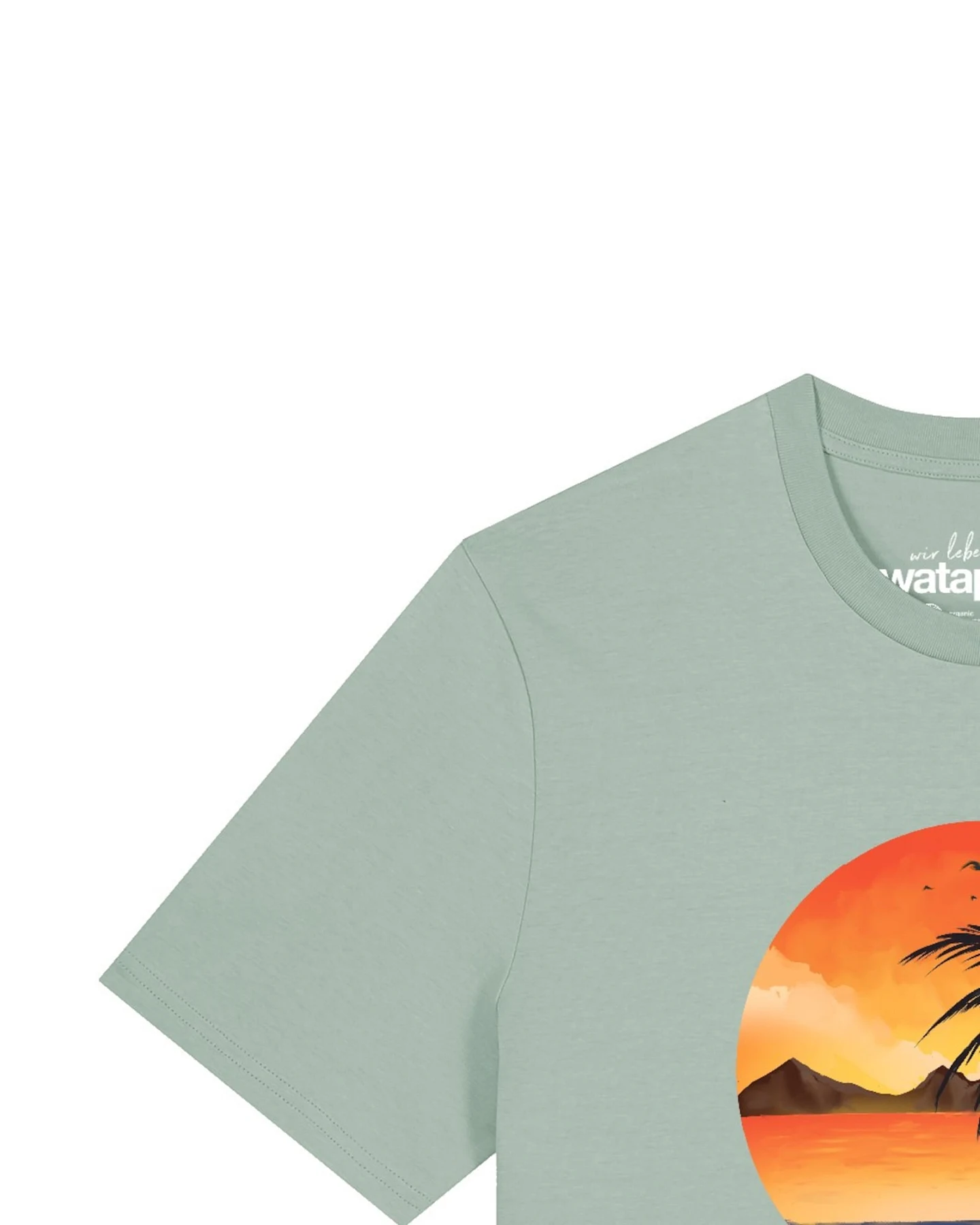 Watapparel T-Shirt Sunset On Palm Beach – Ansicht 3