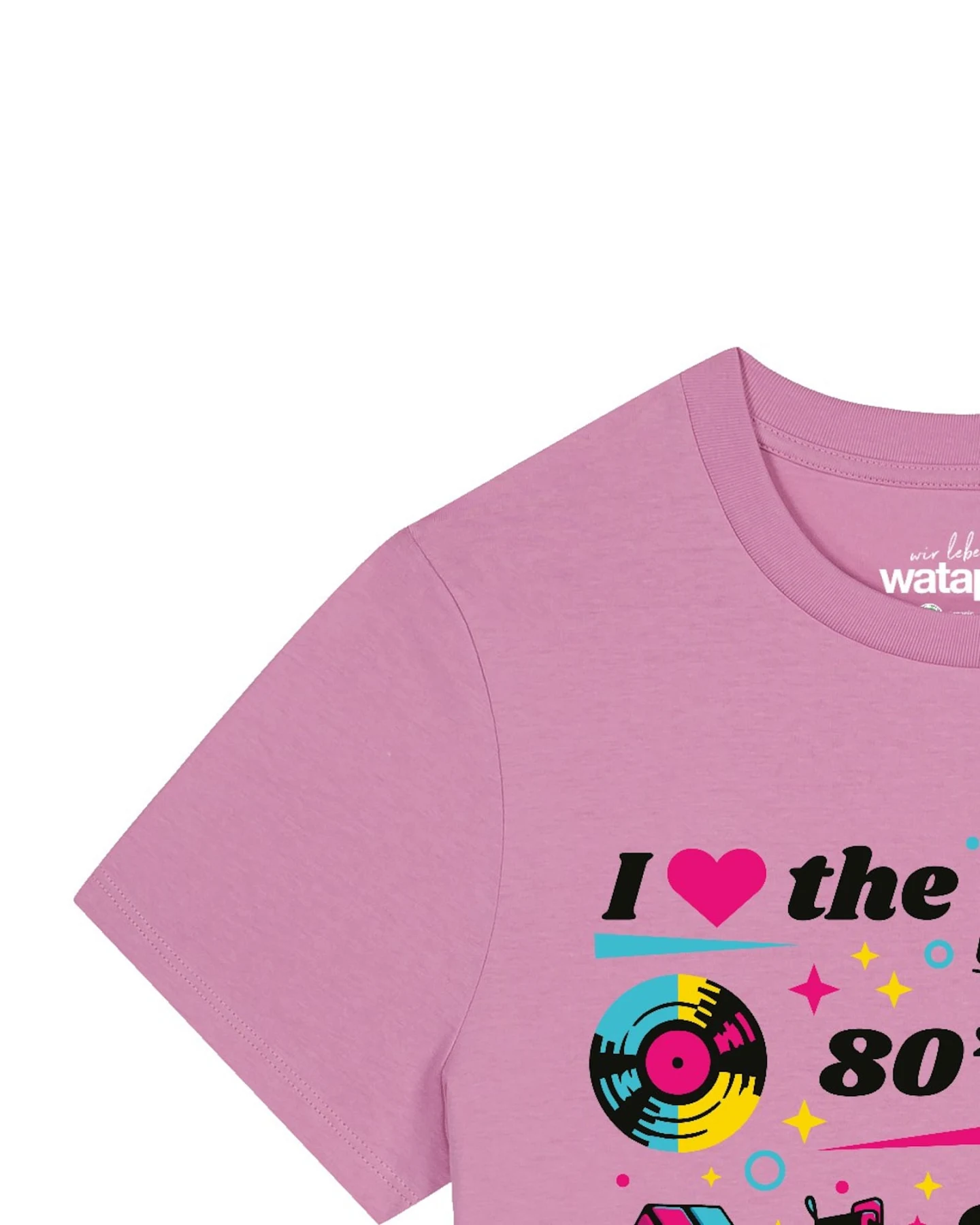 Watapparel T-Shirt 80s Love – Ansicht 3