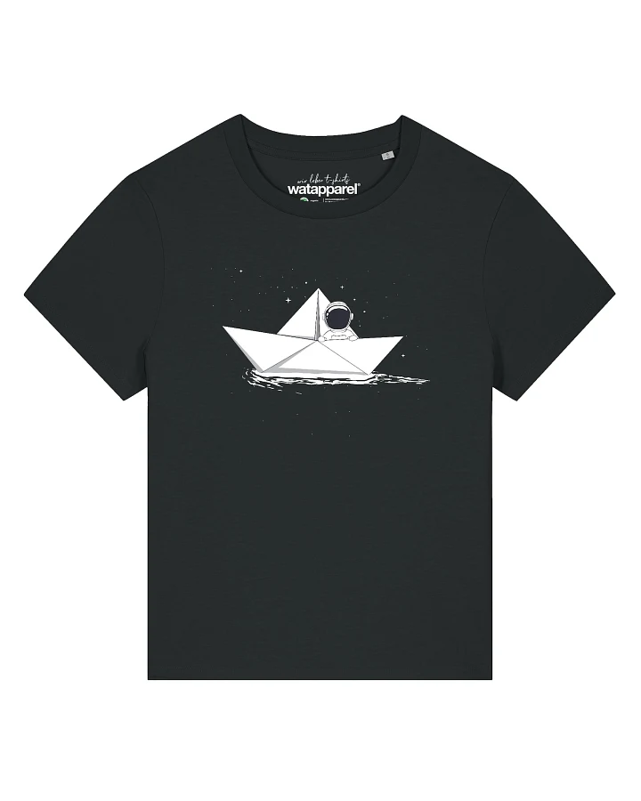 Watapparel T-Shirt Astronaut In Paper Boat