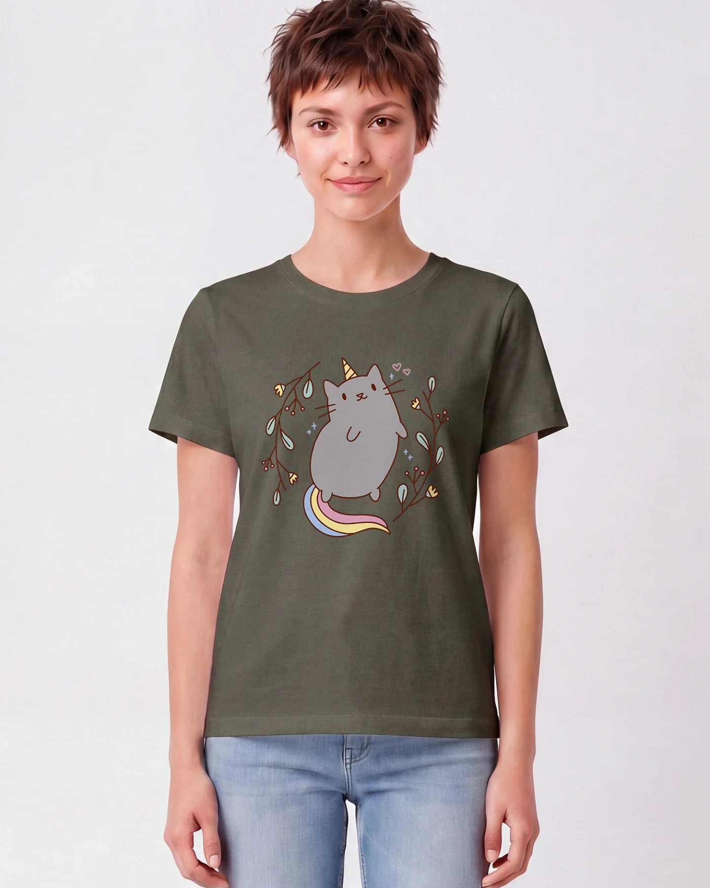Watapparel T-Shirt Unicorn Cat – Ansicht 2