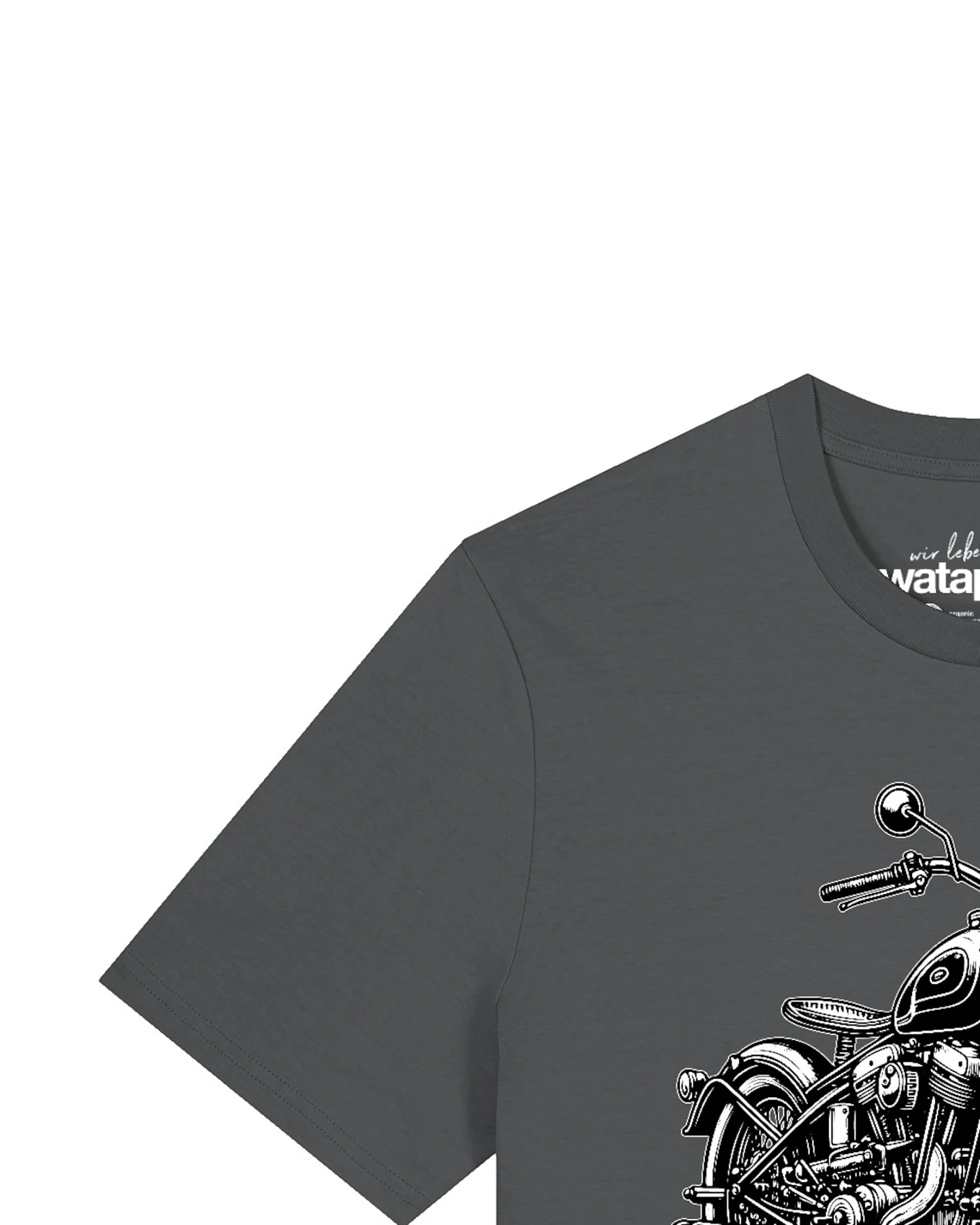 Watapparel T-Shirt Classic Motorrad – Ansicht 3