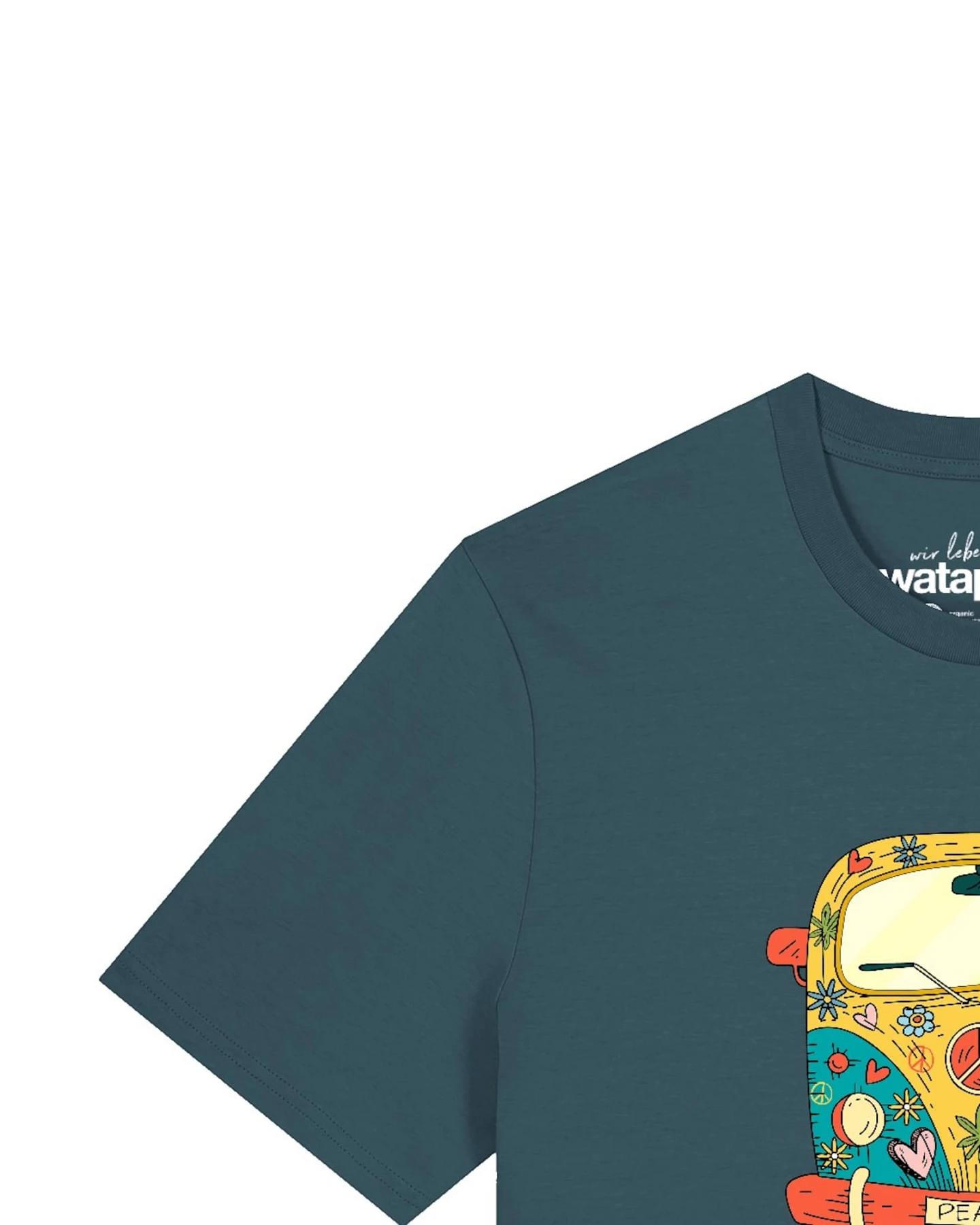 Watapparel T-Shirt Hippies Bus – Ansicht 3