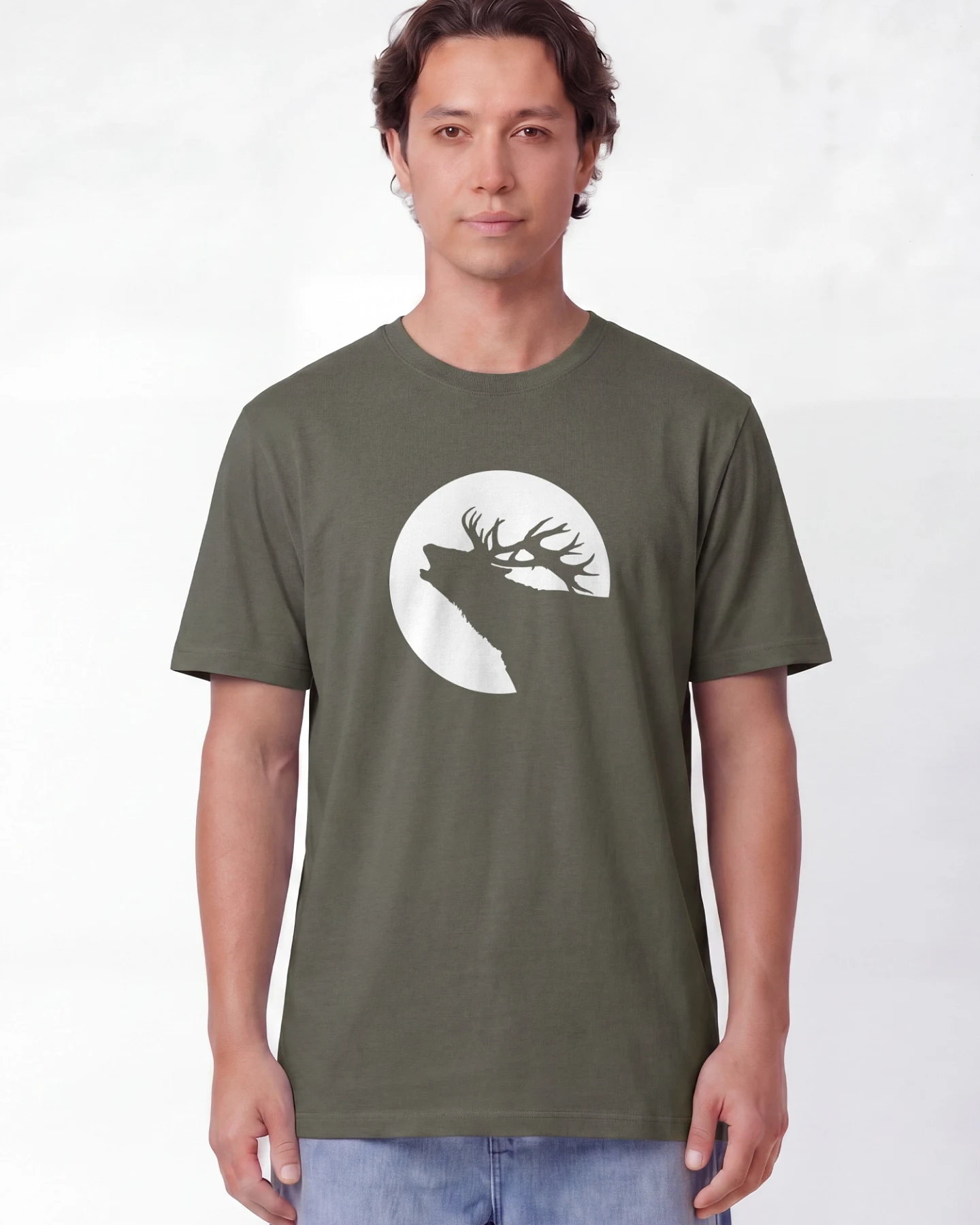 Watapparel T-Shirt Röhrender Hirsch – Ansicht 2