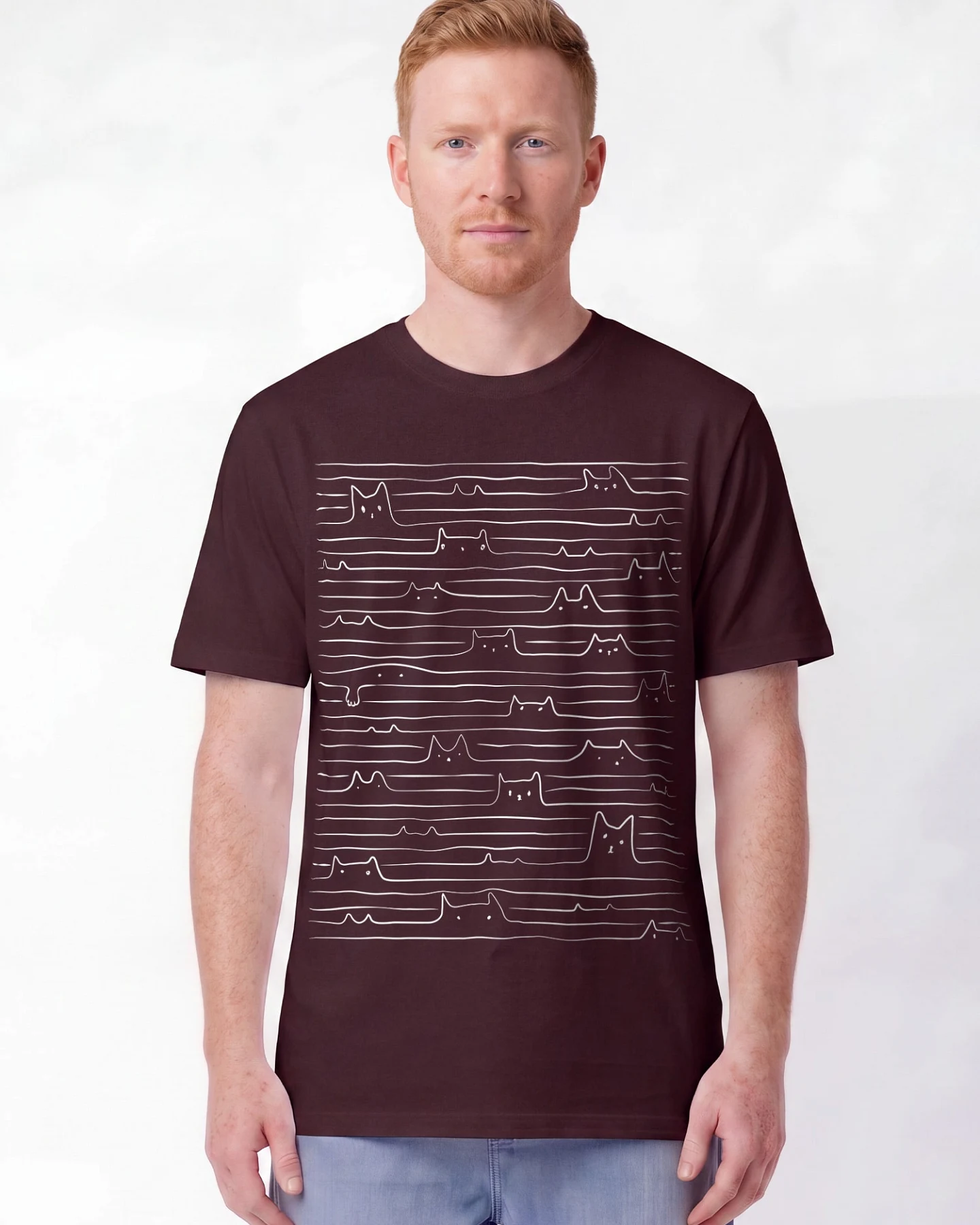 Watapparel T-Shirt Doodle Cats – Ansicht 2