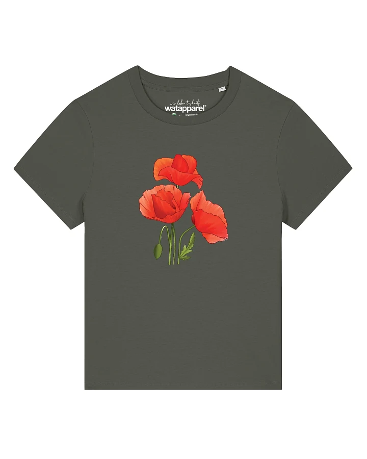 Watapparel T-Shirt Poppy Flowers