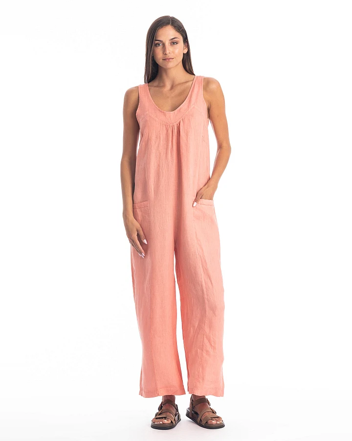 RAVENS VIEW IBIZA Damen vegan Jumpsuit Aura Koralle Lehm