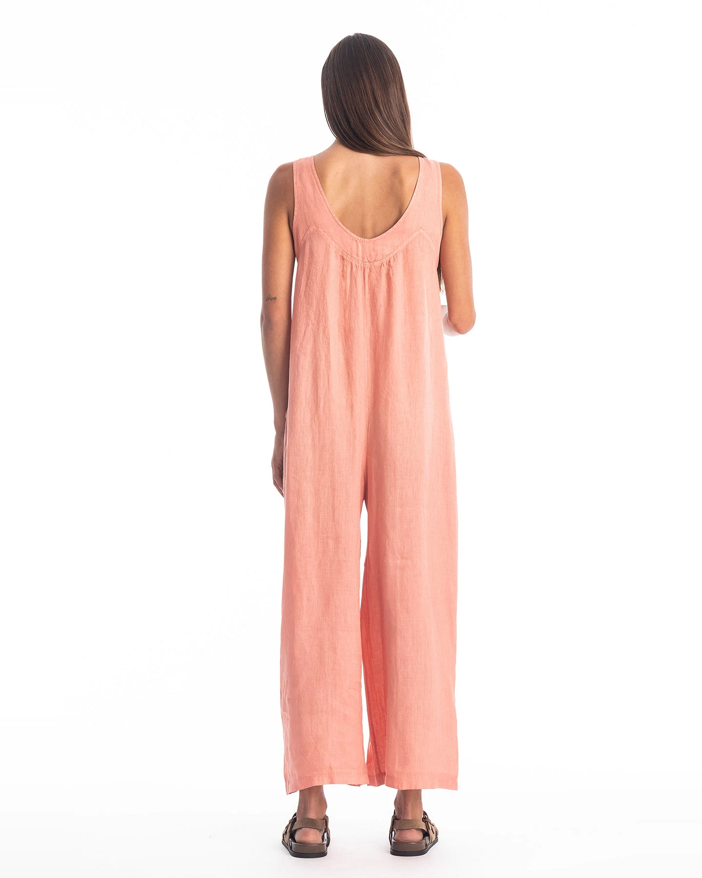 RAVENS VIEW IBIZA Damen vegan Jumpsuit Aura Koralle Lehm – Ansicht 2