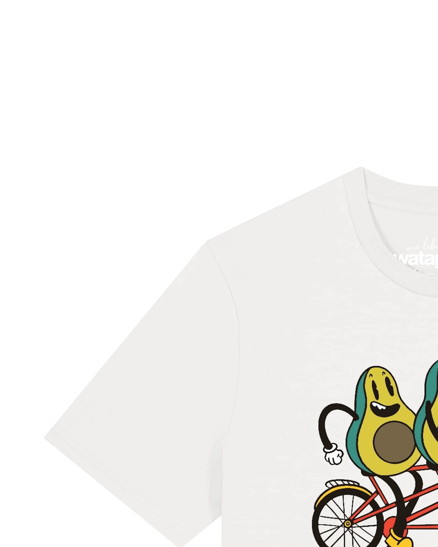 Watapparel T-Shirt Avocado Fahrrad – Ansicht 3
