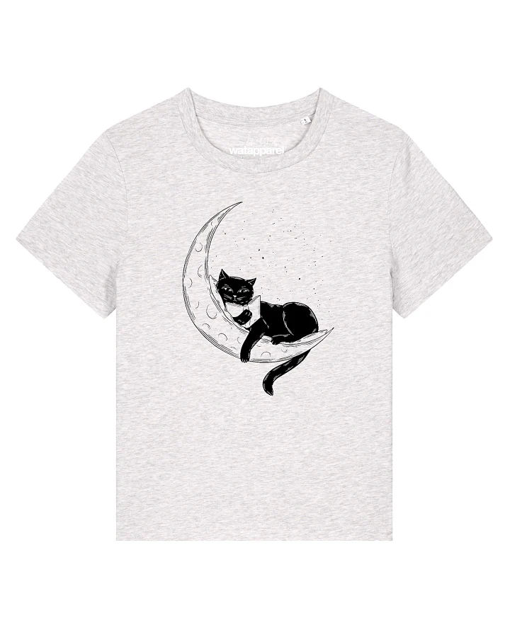 Watapparel T-Shirt Katze Auf Dem Mond