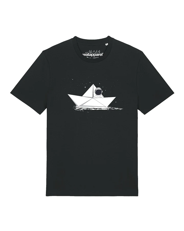 Watapparel T-Shirt Astronaut In Paper Boat