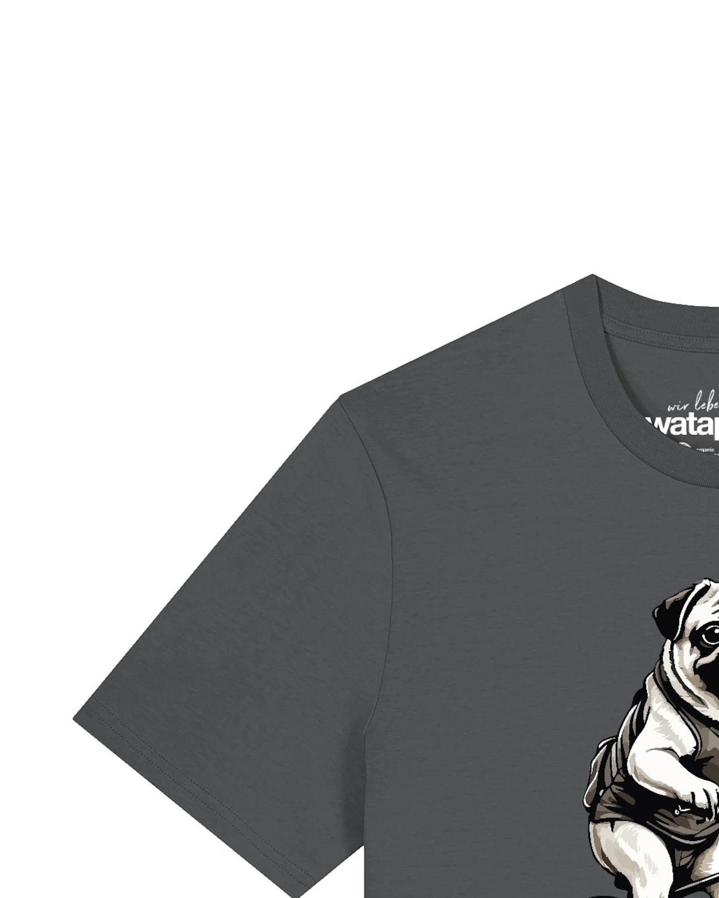 Watapparel T-Shirt Mops auf Fahrrad – Ansicht 3