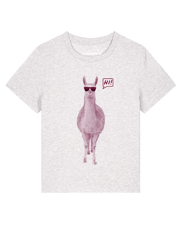 Watapparel T-Shirt Lama sagt Hi