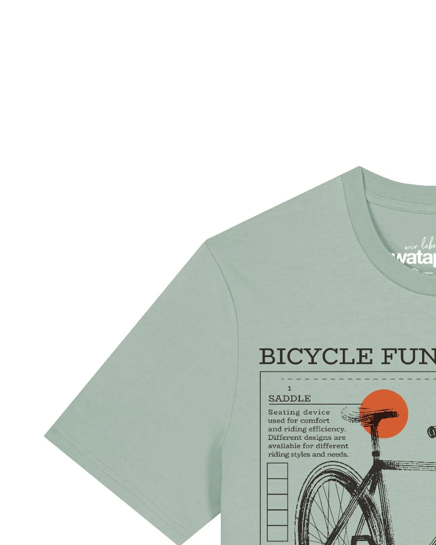 Watapparel T-Shirt Fahrrad Grundlagen – Ansicht 3