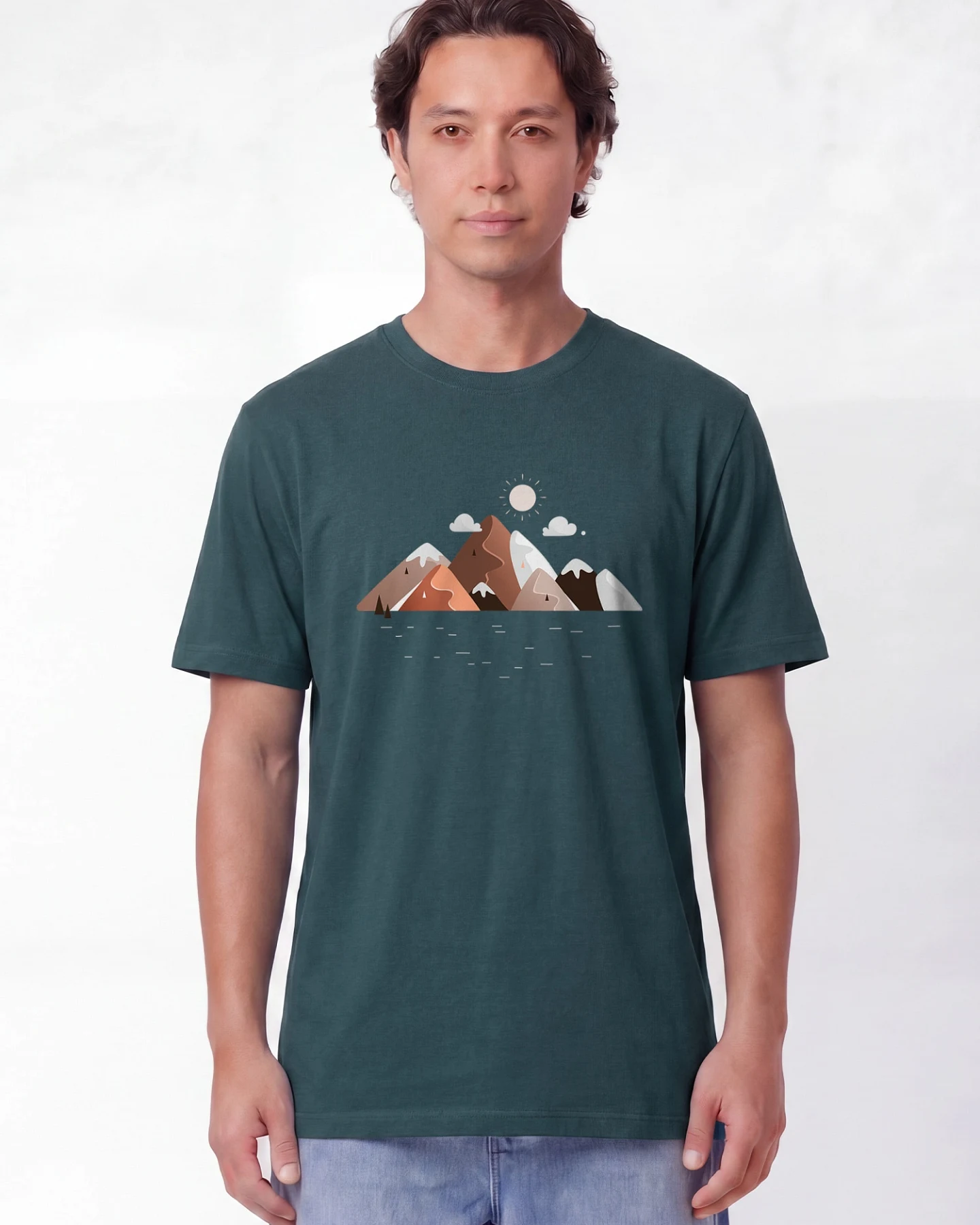 Watapparel T-Shirt Mountains & Moon – Ansicht 2