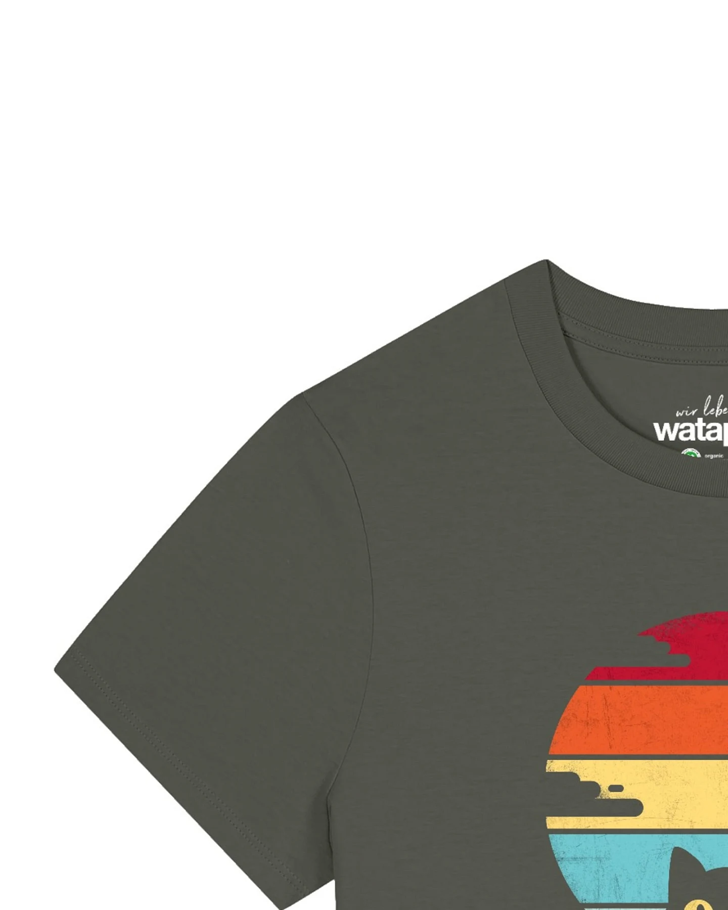 Watapparel T-Shirt Retro Sunset Cat – Ansicht 3
