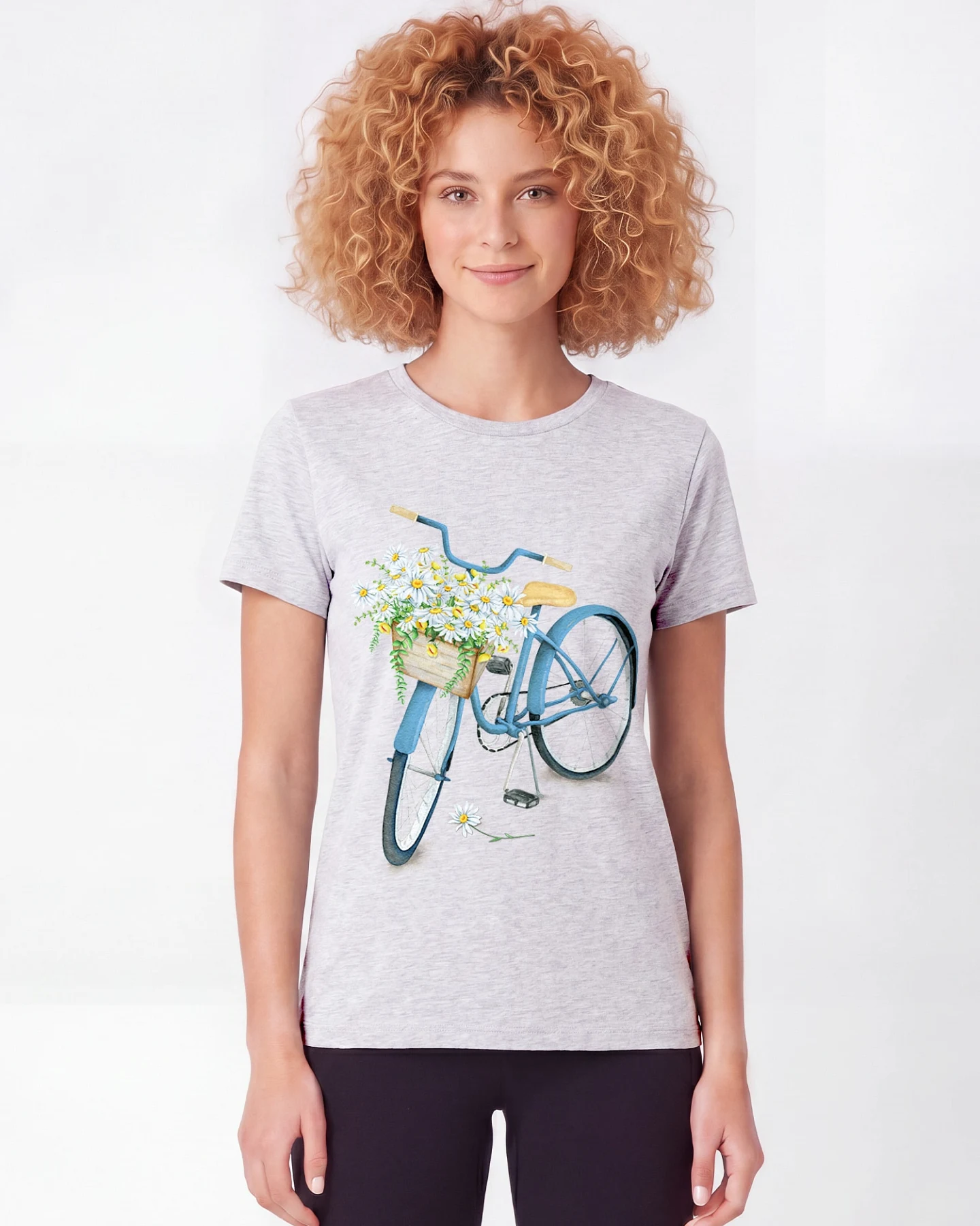 Watapparel T-Shirt Blaues Damenrad – Ansicht 2