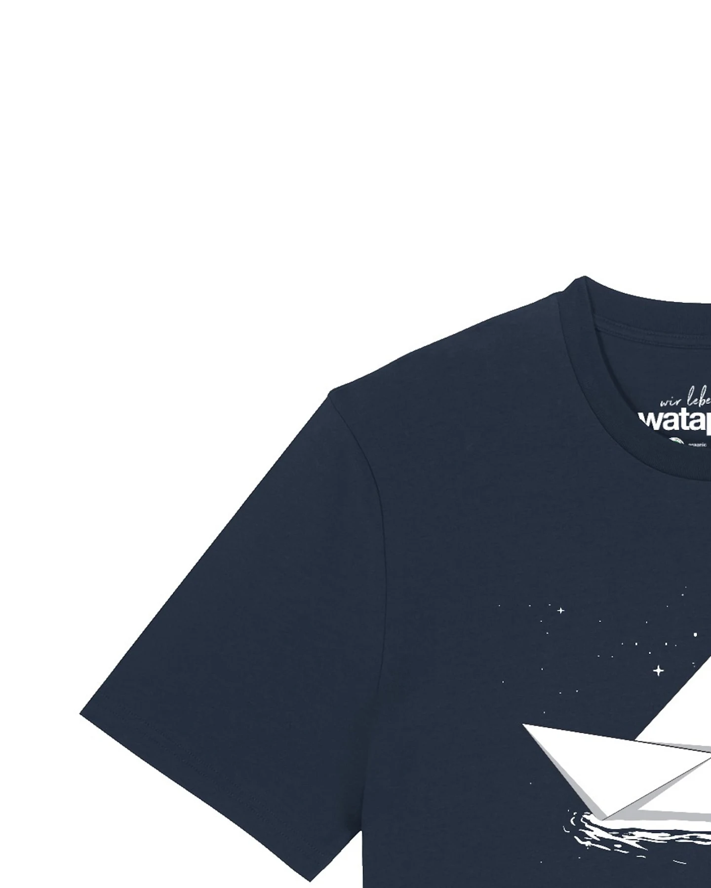 Watapparel T-Shirt Astronaut in paper boat – Ansicht 3