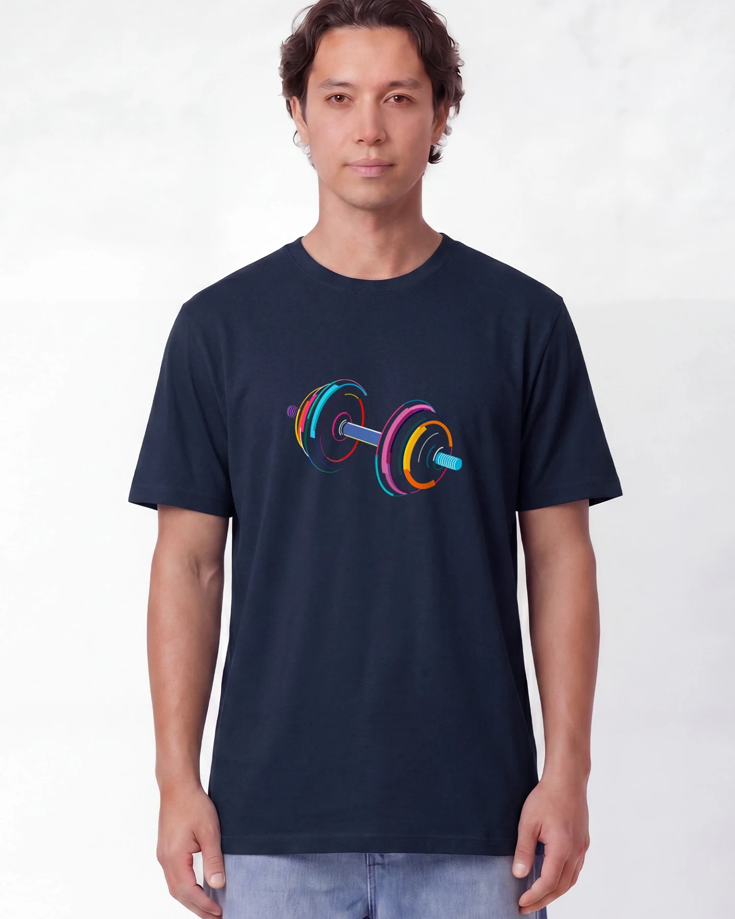 Watapparel T-Shirt 80s Hantel – Ansicht 2