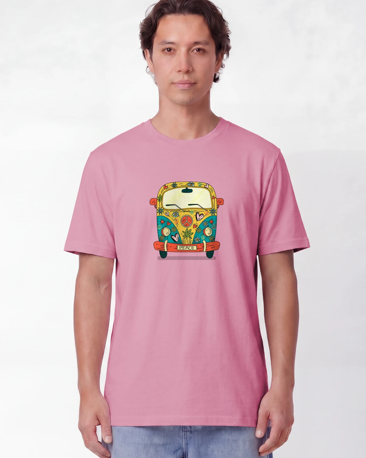 Watapparel T-Shirt Hippies Bus – Ansicht 2
