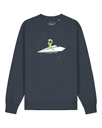 Produktseite: Watapparel Sweatshirt Alien On A Paper Plane