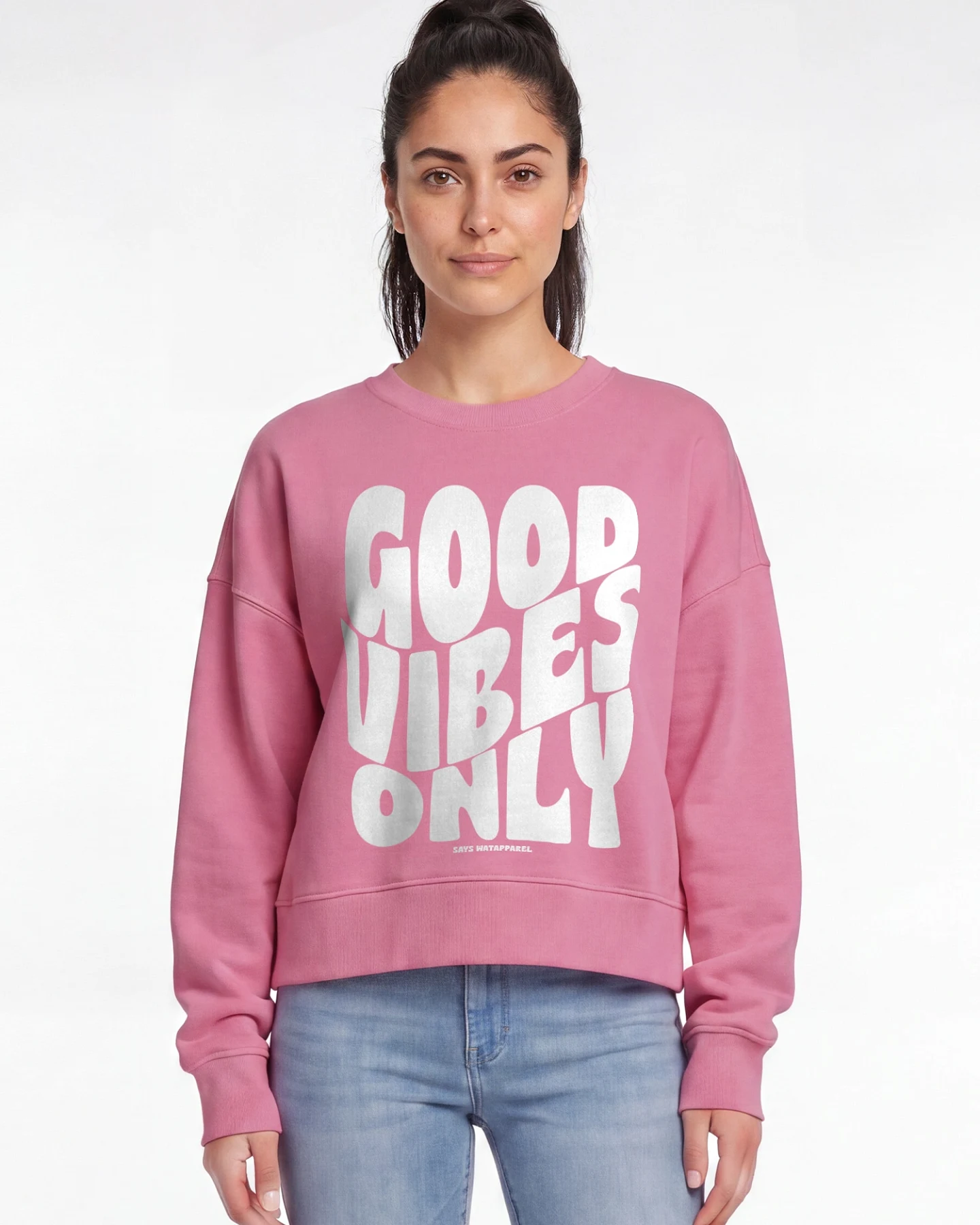 Watapparel Sweatshirt Good vibes only – Ansicht 2