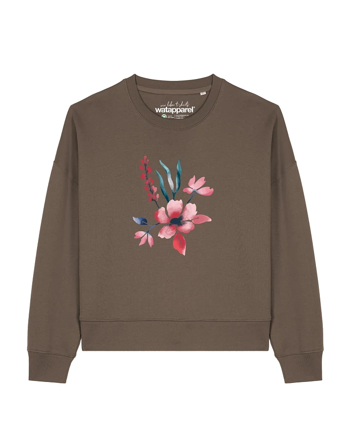 Watapparel Sweatshirt Blume in Wasserfarbe 01