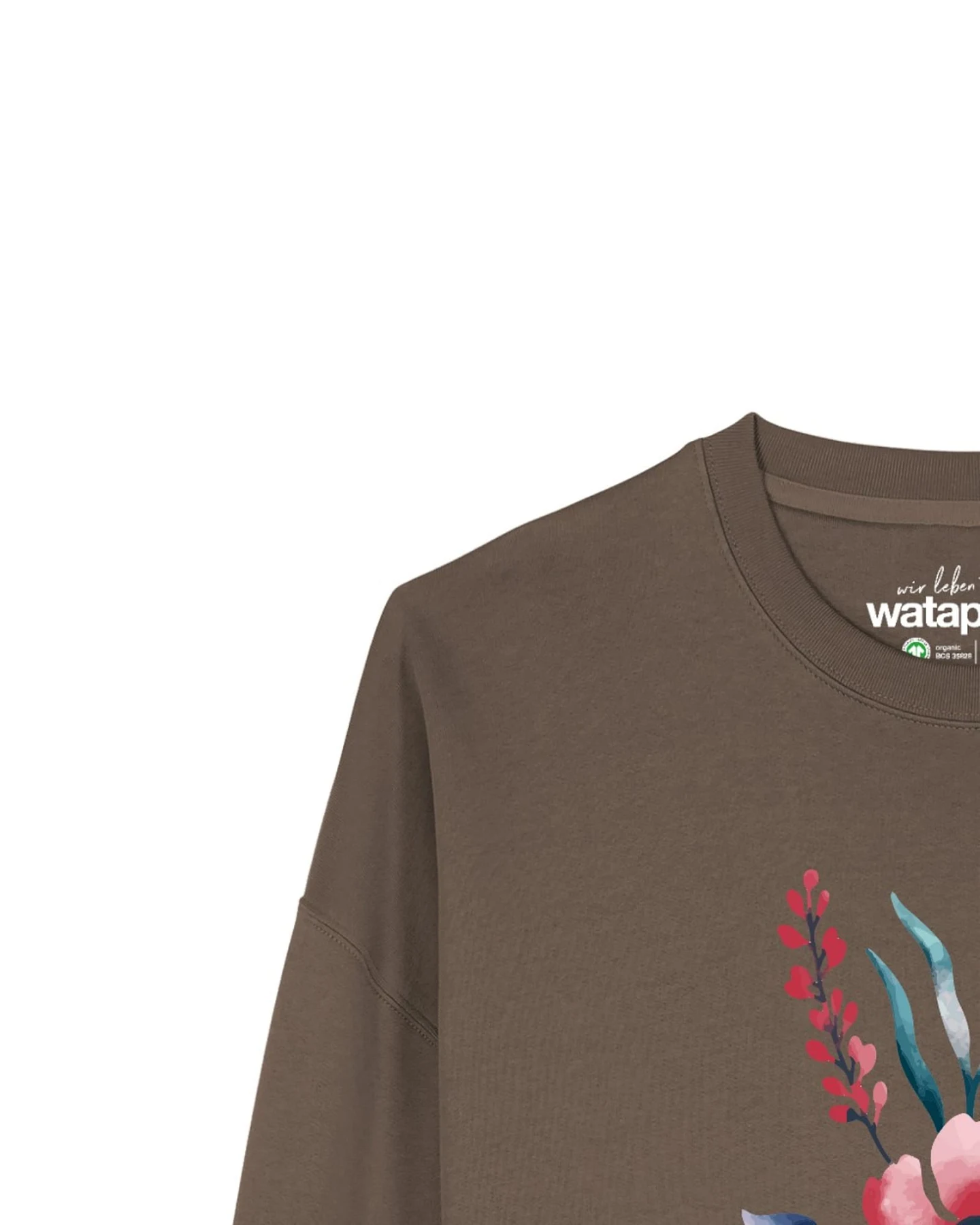 Watapparel Sweatshirt Blume in Wasserfarbe 01 – Ansicht 3