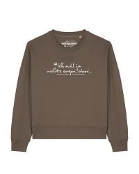 Produktseite: Watapparel Sweatshirt Ich will ja nichts sagen aber