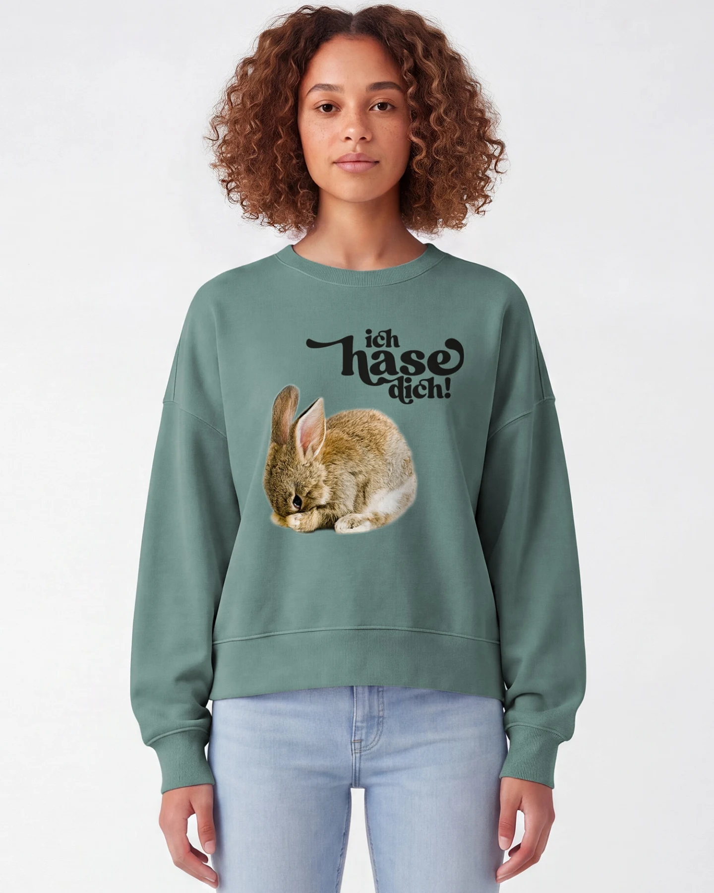 Watapparel Sweatshirt Ich hase dich! – Ansicht 2