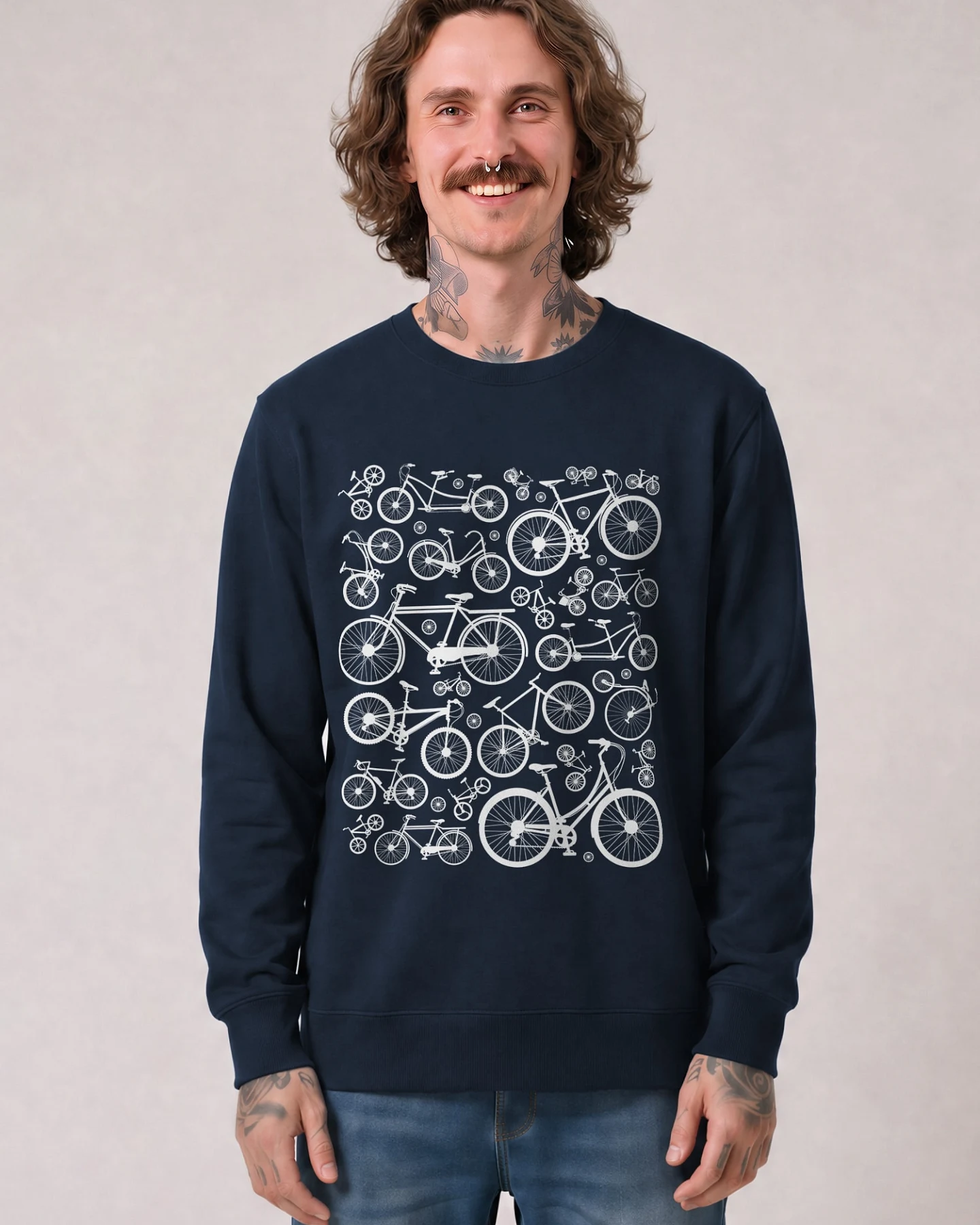 Watapparel Sweatshirt Fahrräder – Ansicht 2