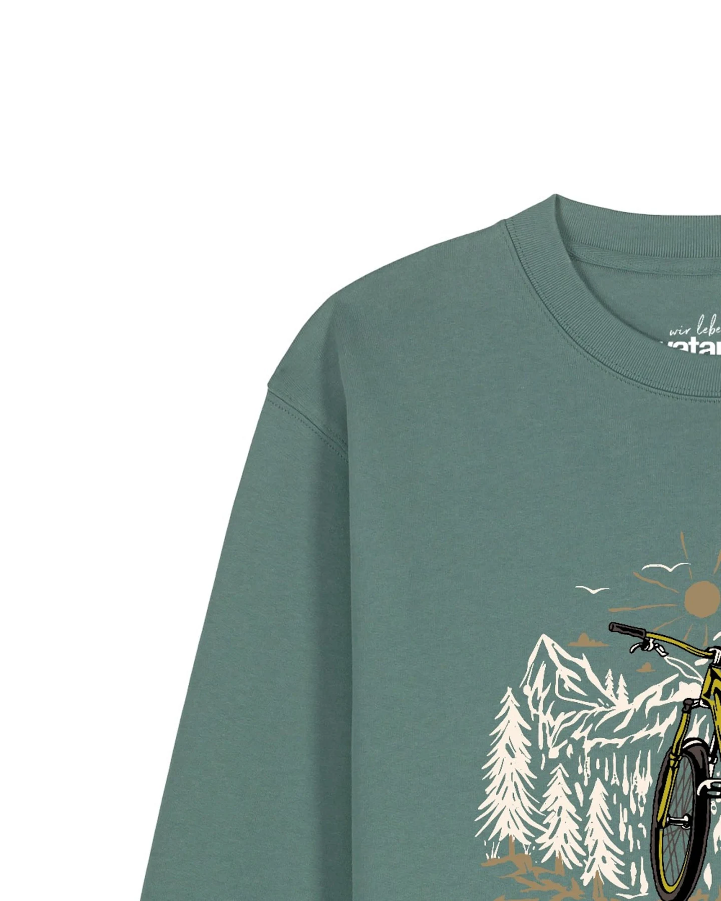 Watapparel Sweatshirt Mountainbike Und Berge – Ansicht 3