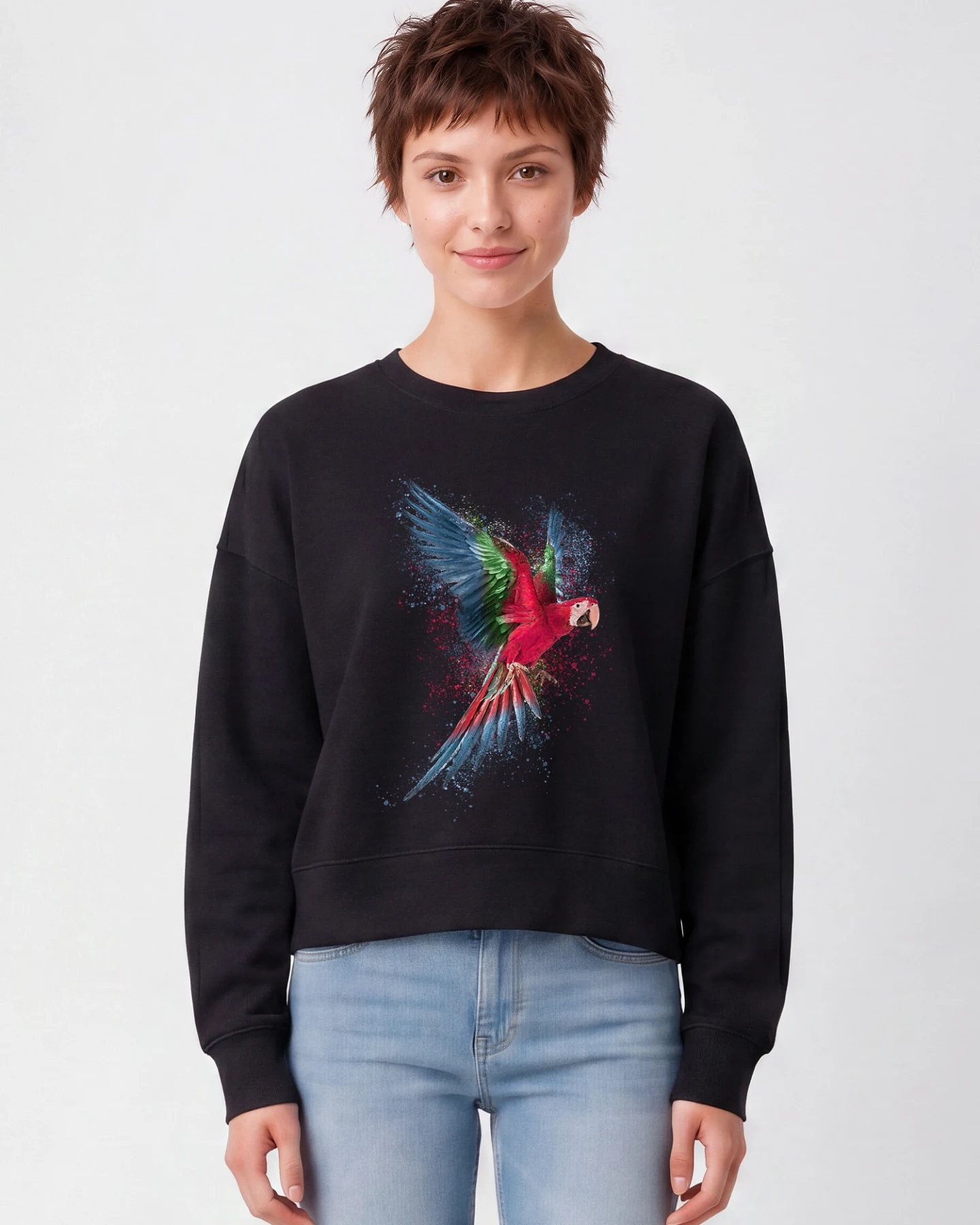 Watapparel Sweatshirt Papagei – Ansicht 2