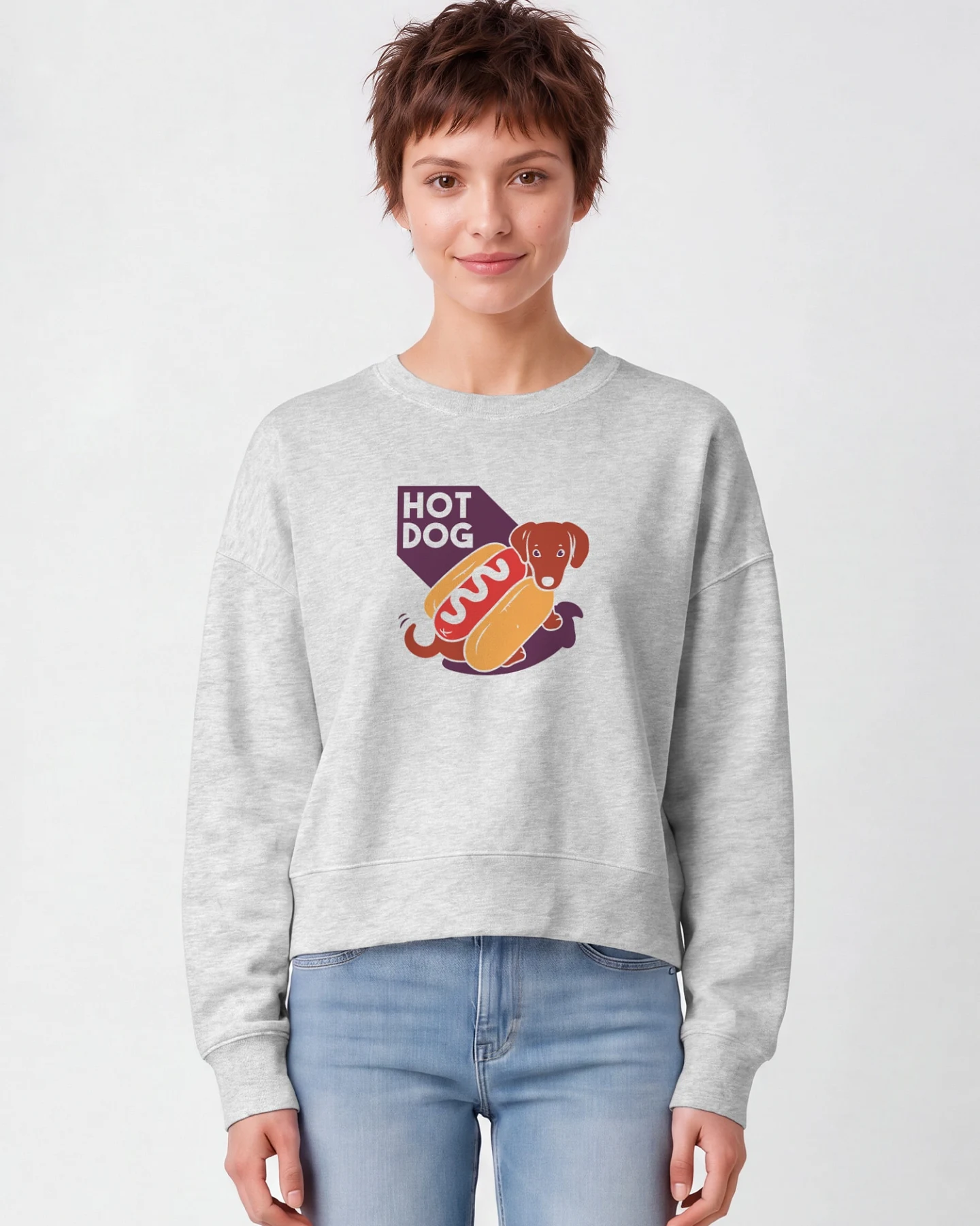 Watapparel Sweatshirt Hot Dog – Ansicht 2